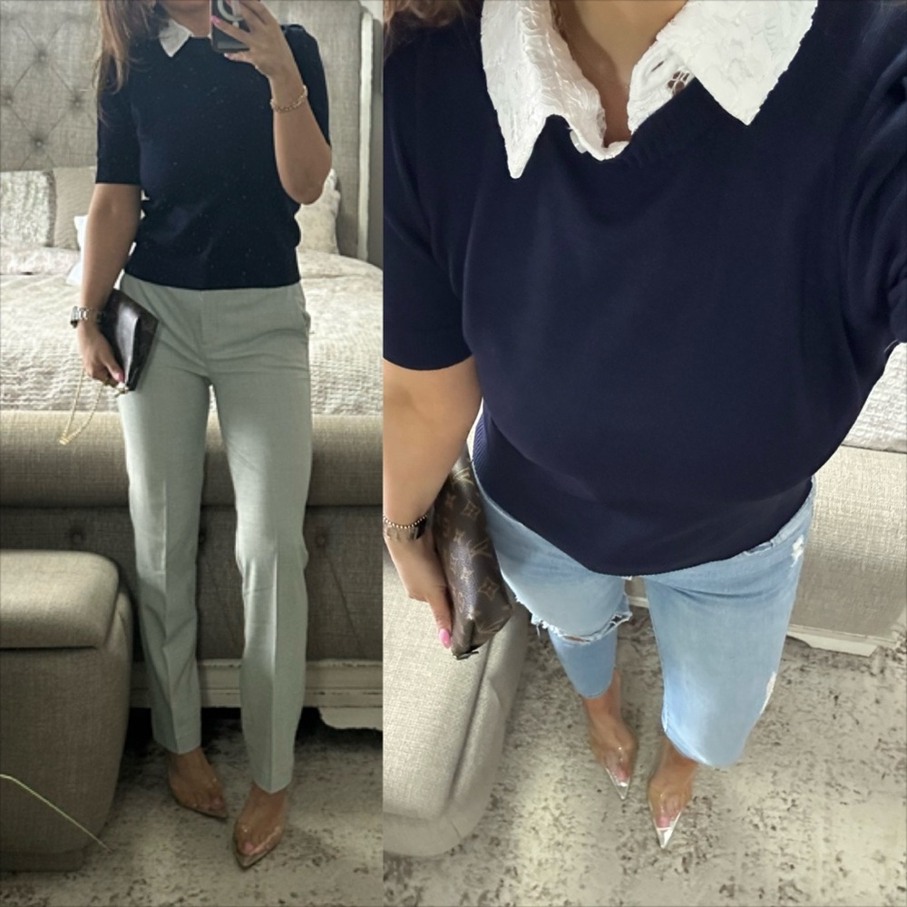 LAST New🌸 Parisian Chic Lace Collar Knit